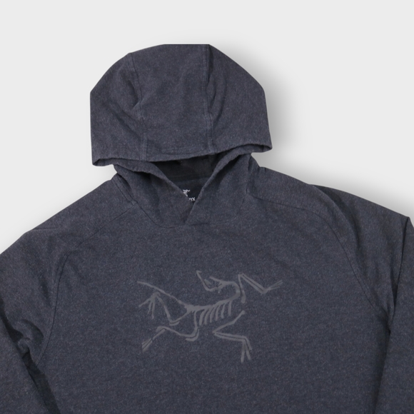 Arcteryx Archaeopteryx Pullover Hoody Mens XLarge Black On Black Hoodie - Picture 2 of 7